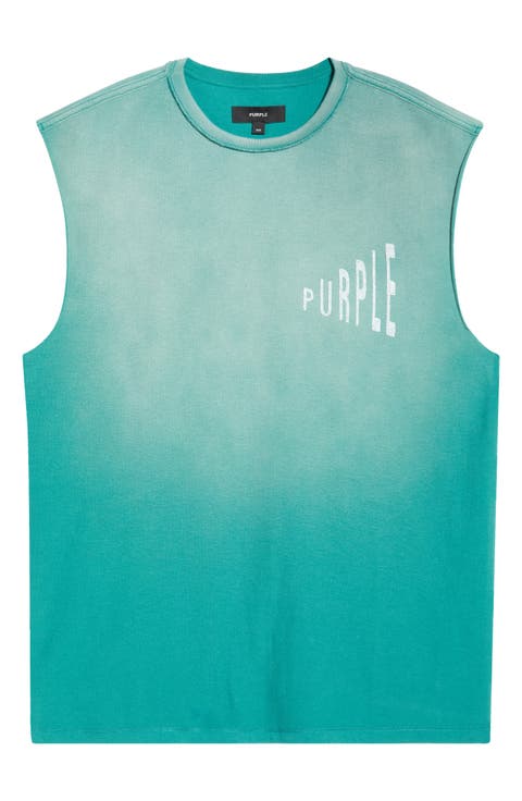 Distressed Sleeveless Graphic T-Shirt