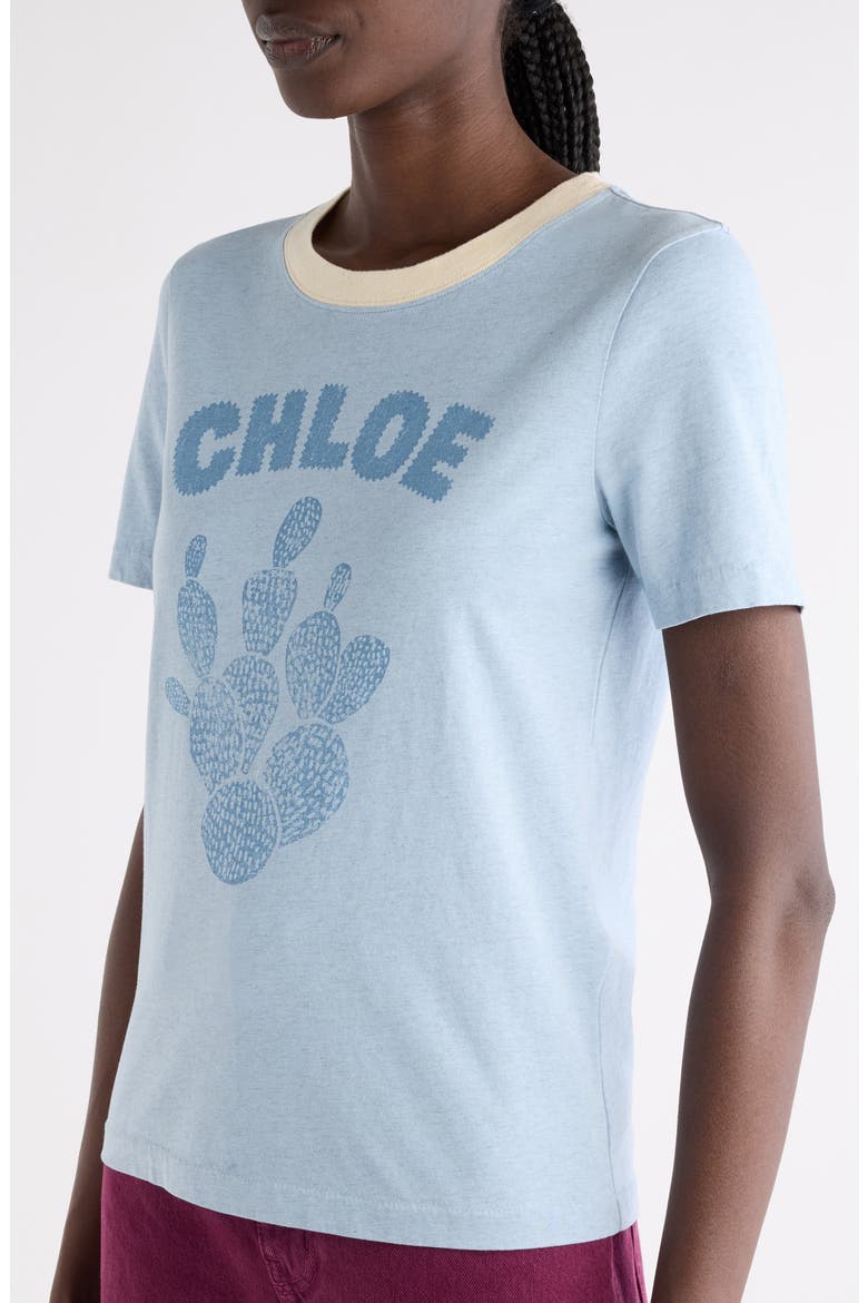 Forget Me Not Graphic Cotton T-Shirt, Alternate, color, SHADOW BLUE