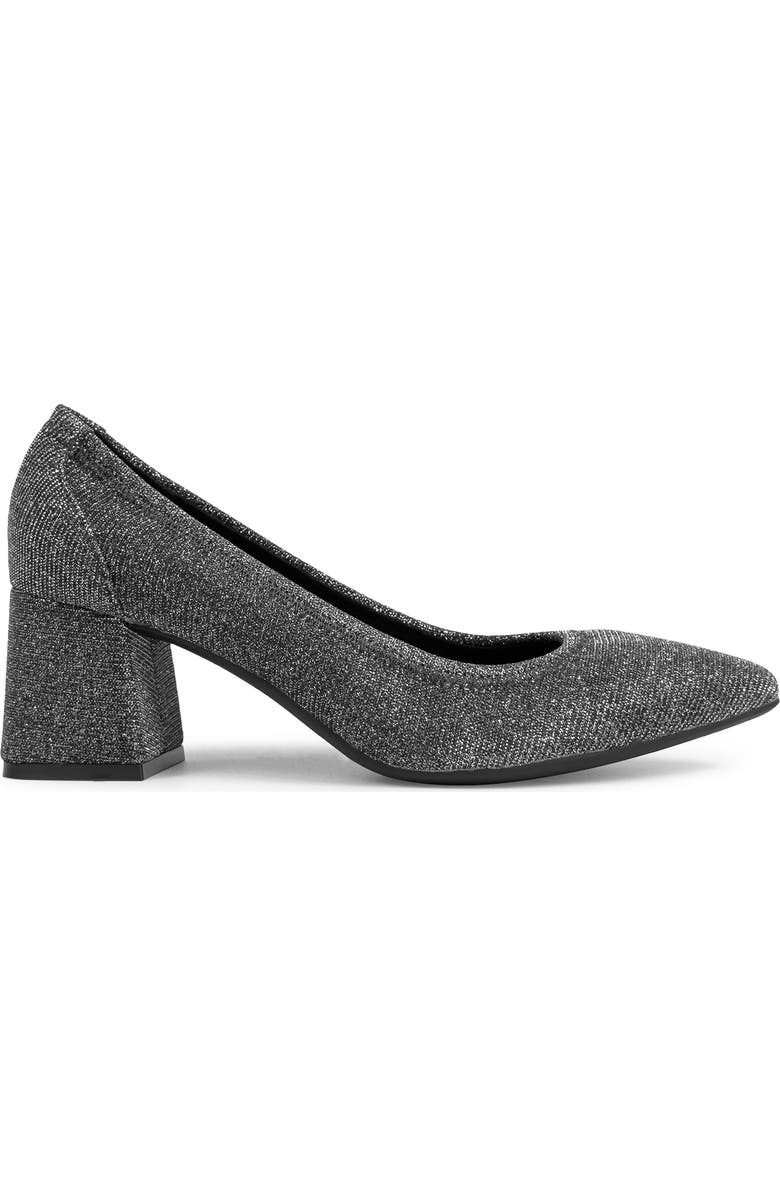 Aerosoles Elisea Pointed Toe Stretch Pump, Alternate, color, Gunmetal Stretch Lame