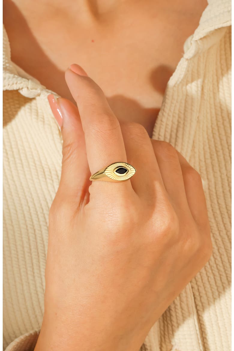 Black Spinel Statement Ring, Alternate, color, BLACK