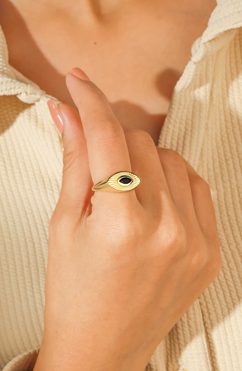 YS GEMS Black Spinel Statement Ring, Alternate, color, Black