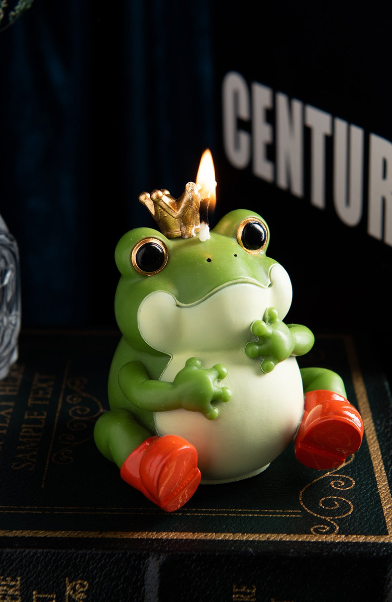 Southlake gifts Frog Prince Candle, Alternate, color, Green