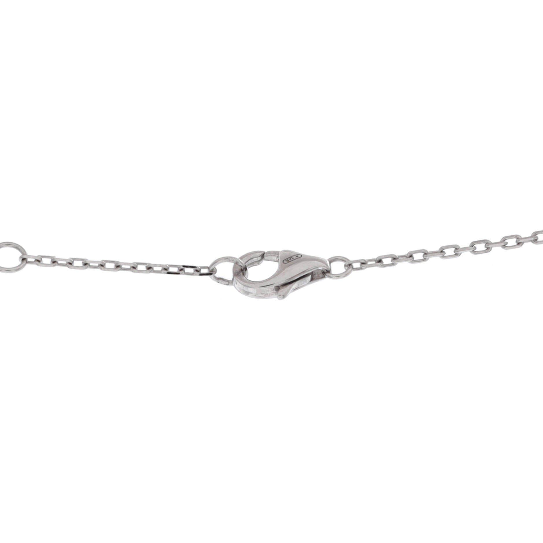 Juste un Clou Pendant Necklace 18K White Gold with Diamonds, Alternate, color, Metallic Gold