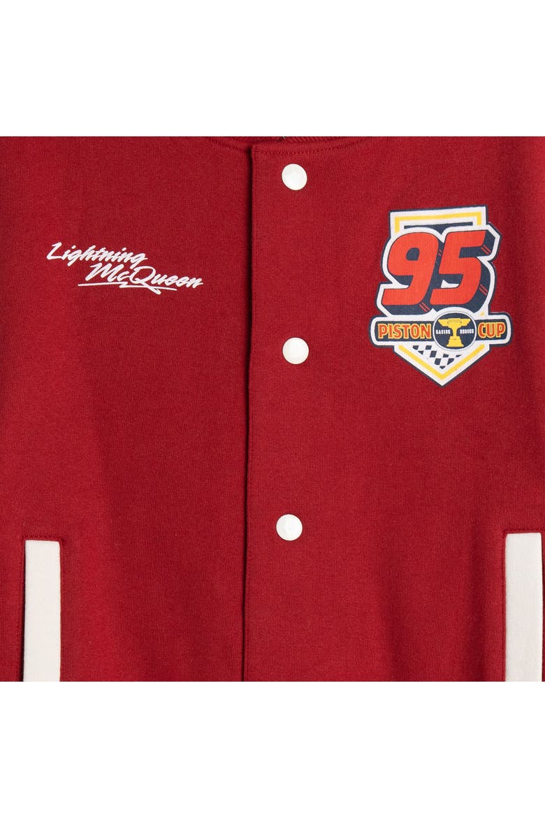 Cars Lightning McQueen Fleece Varsity Jacket and Pants Set, Alternate, color, Lightning McQueen Red