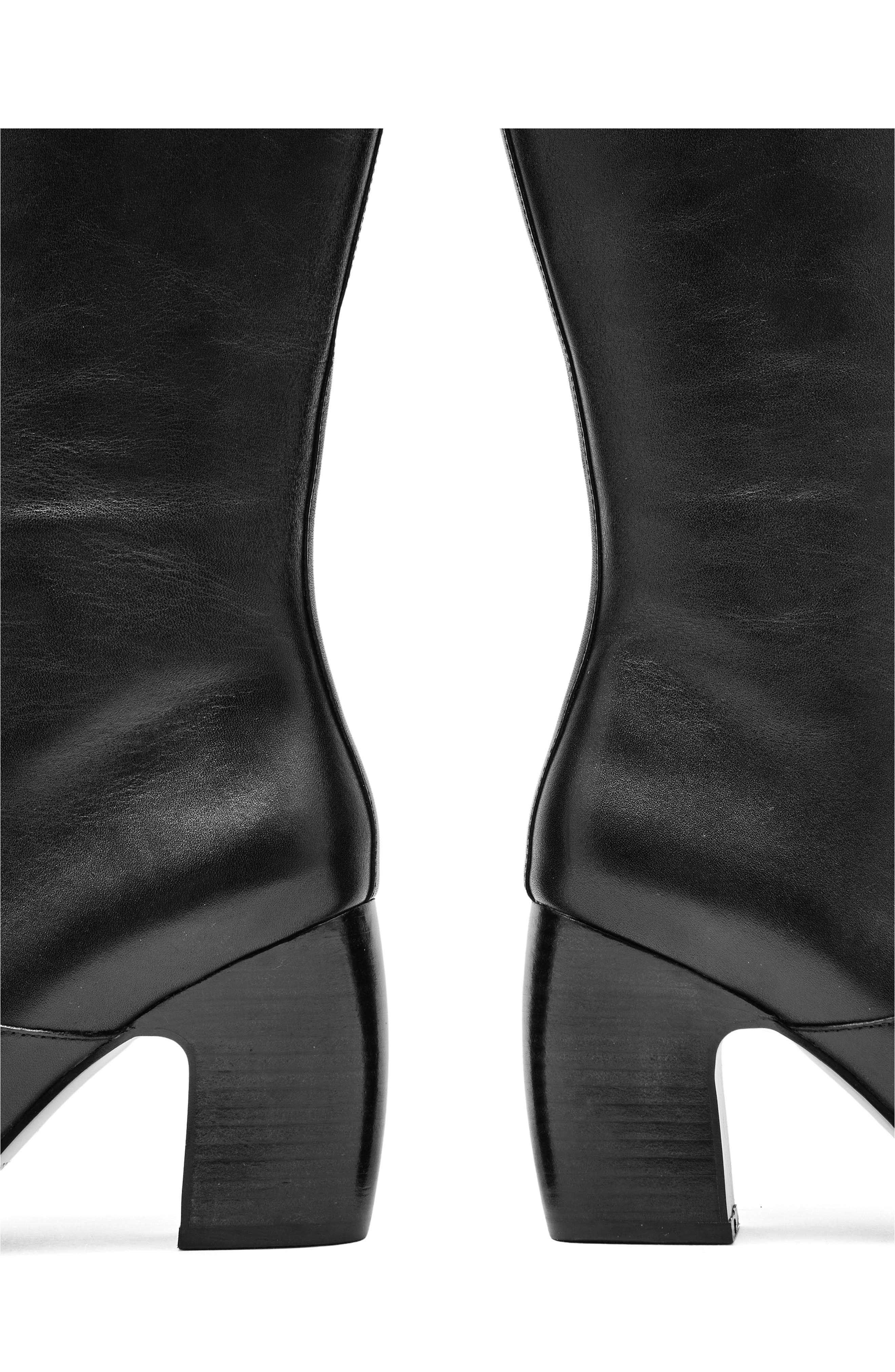 Reiss Gabrielle Knee High Boot, Alternate, color, Black