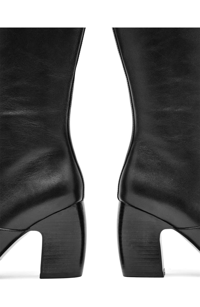 Reiss Gabrielle Knee High Boot, Alternate, color, Black