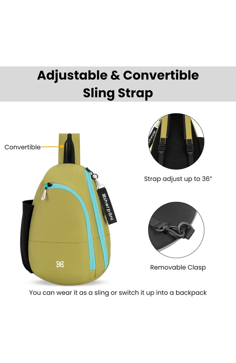 Sherpani Wayfarer Small Convertible 8L Sling Backpack, Alternate, color, Alchemy
