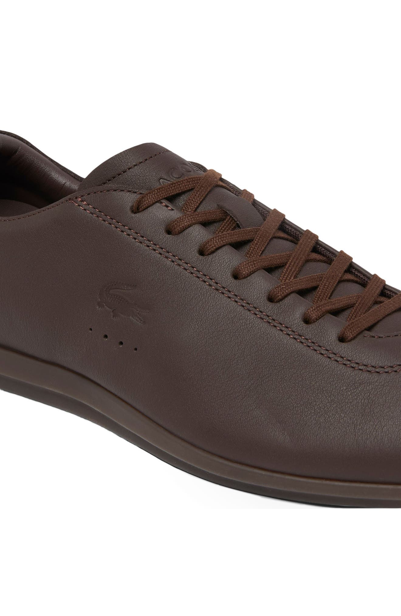 Driver Low Pro 226 Leather Sneaker, Alternate, color, DARK BROWN/ DARK BROWN