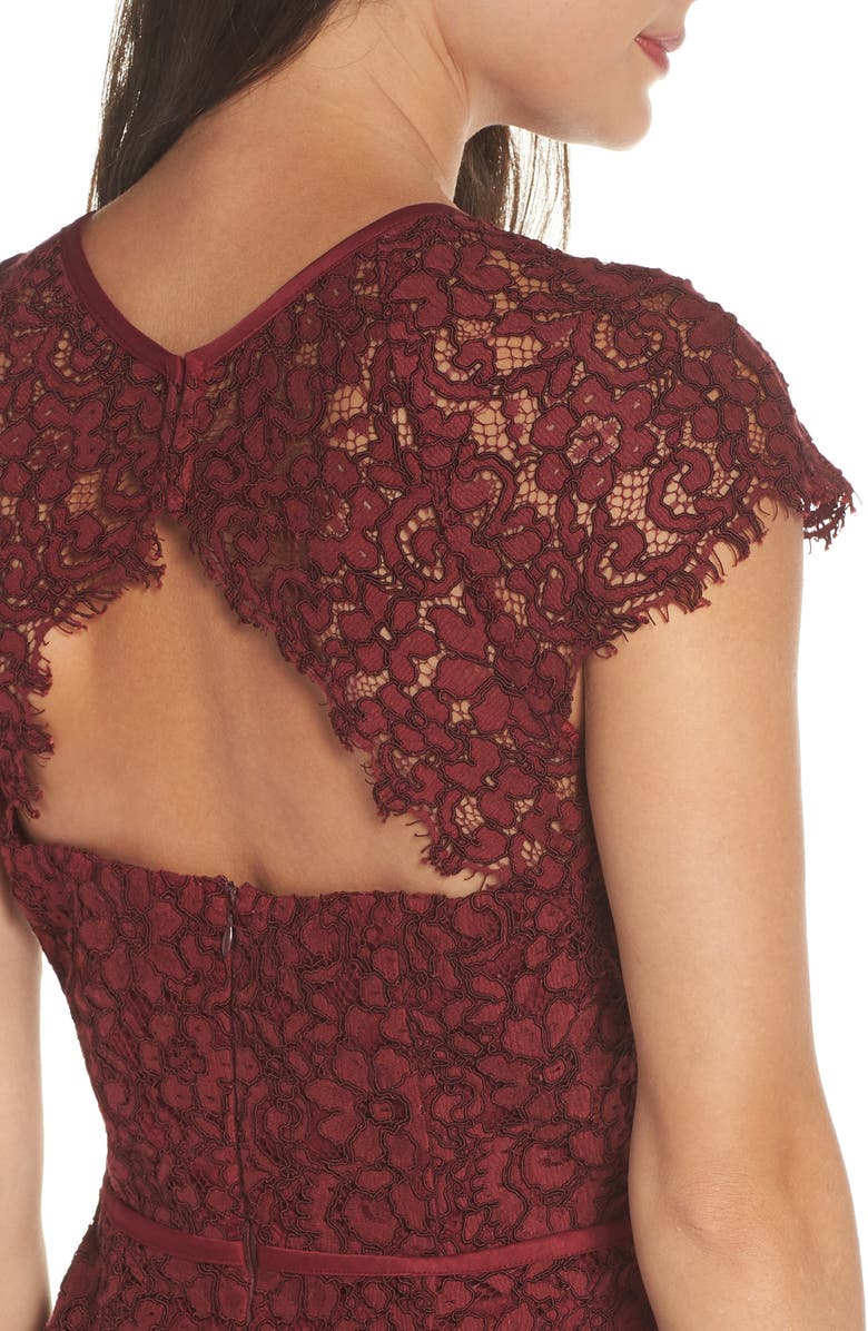 Harlyn Cap Sleeve Lace Gown | Nordstrom