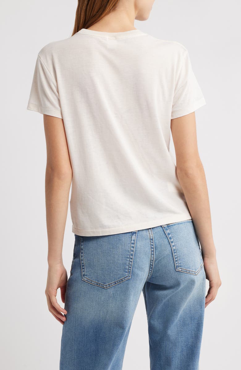 Re/Done Tanning Team Relaxed Graphic T-Shirt, Alternate, color, Antique White