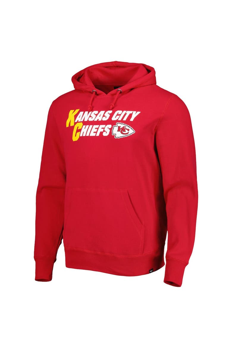 Men's '47 Red Kansas City Chiefs Regional Headline Pullover Hoodie, Alternate, color, Red