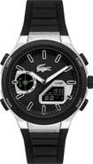 Lacoste LC33 Analog-Digital Silicone Strap Watch, 44.8mm