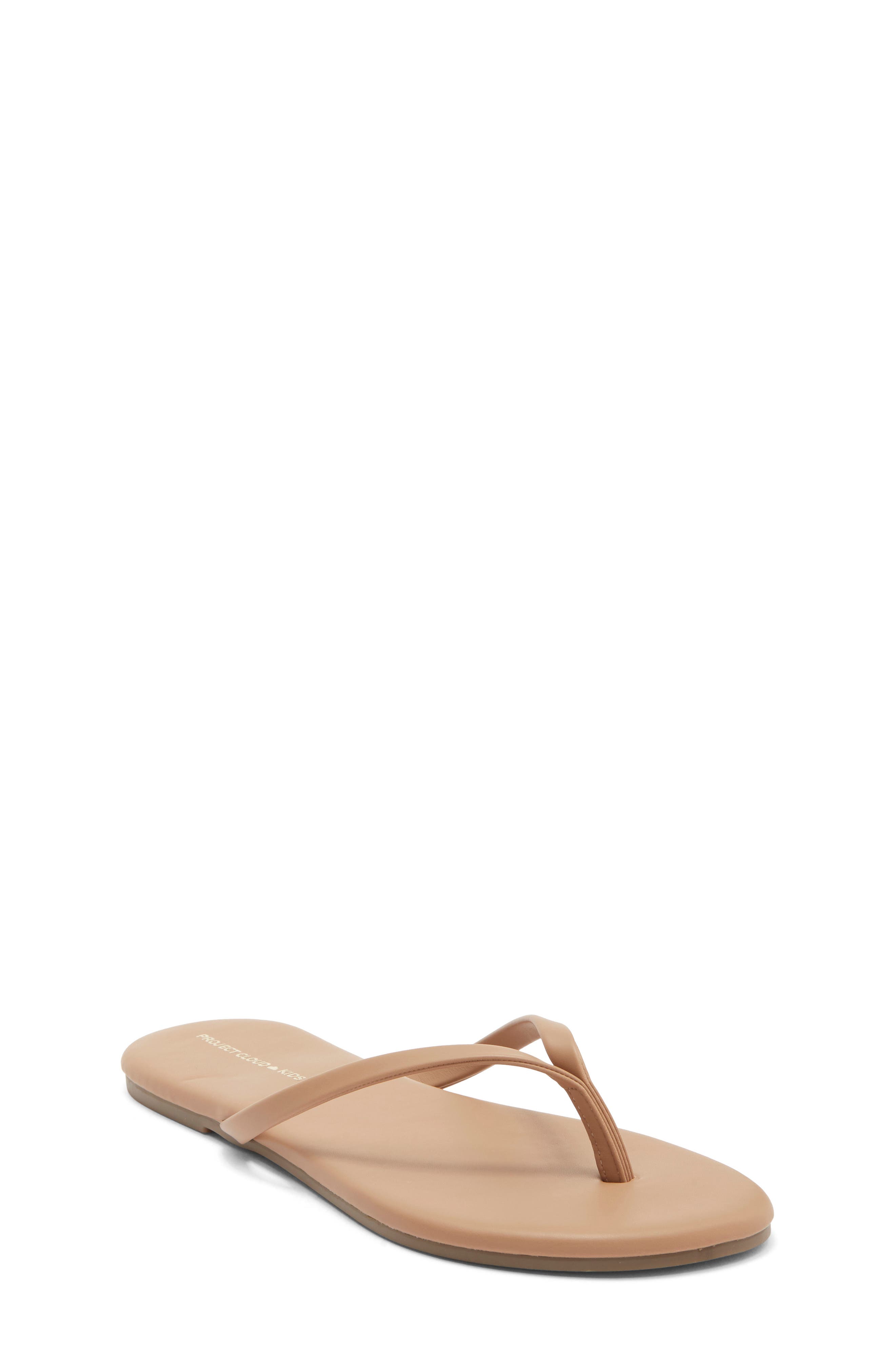 Project Cloud Kids' Little Fountain Flip Flop, Main, color, Taupe