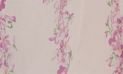 Valentino Garavani Floral Print Ruffle Silk Georgette Top