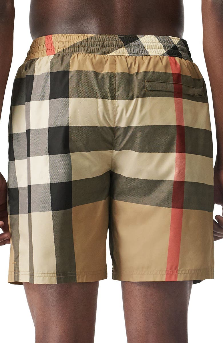 Burberry Guildes Check Swim Trunks, Alternate, color, Archive Beige Ip Chk
