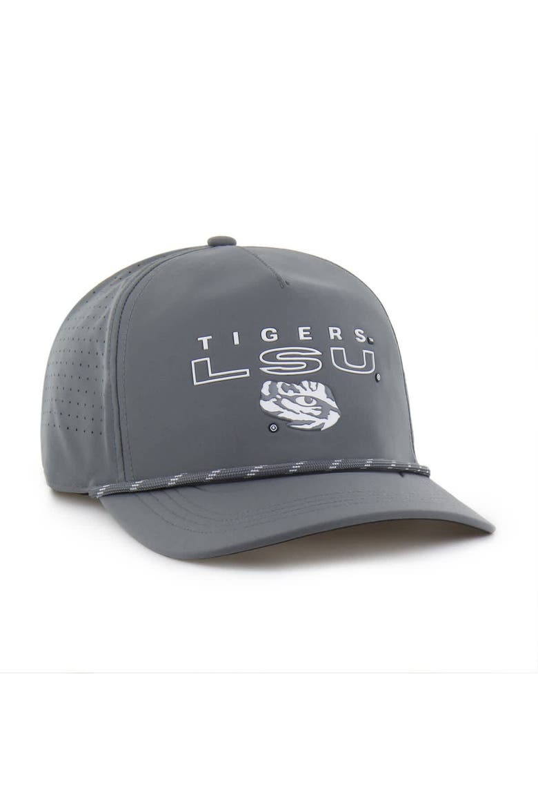 Men's '47  Gray LSU Tigers Forward Vent Hitch Rope Adjustable Hat, Alternate, color, Gray