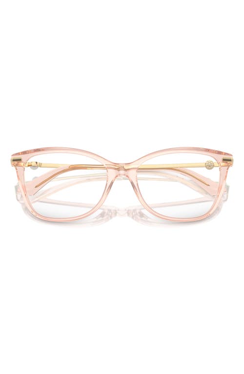 Jimmy Choo 54mm Pillow Optical Glasses In Pink