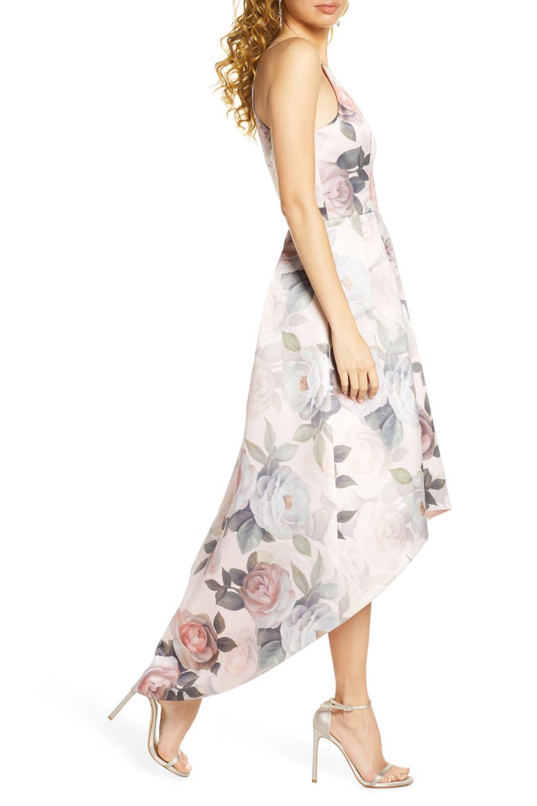 Shantal Sleeveless High/Low Gown, Alternate, color, MINK