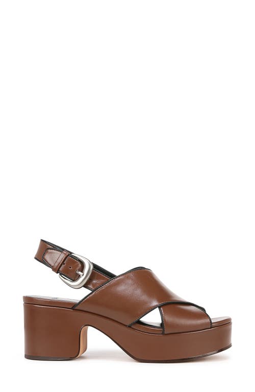 Vince Marlene Calfskin Crisscross Slingback Sandals In Elmwood