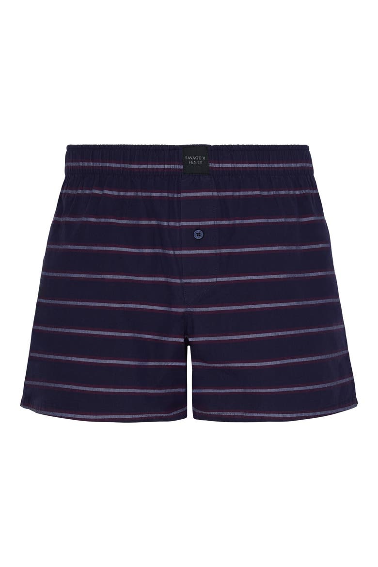 3-Pack Cotton Poplin Boxers, Alternate, color, NAVY STRIPE/ BABY BLUE/ R