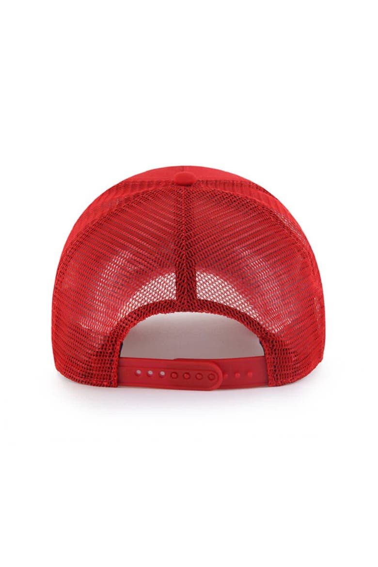 Men's '47 Red Los Angeles Angels Ballpark Offside Adjustable Trucker Hat, Alternate, color, Red