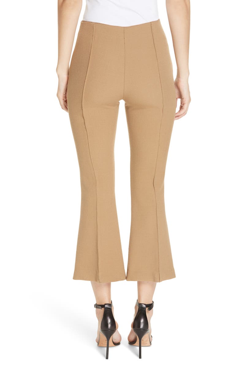 Smythe Pintuck Crop Flare Pants, Alternate, color, 