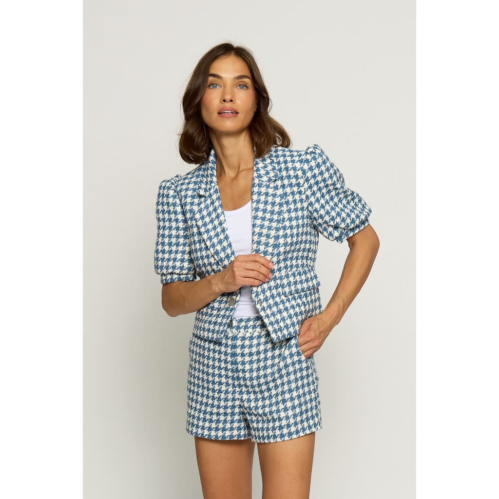 Central Park West Blazer Top In Blue