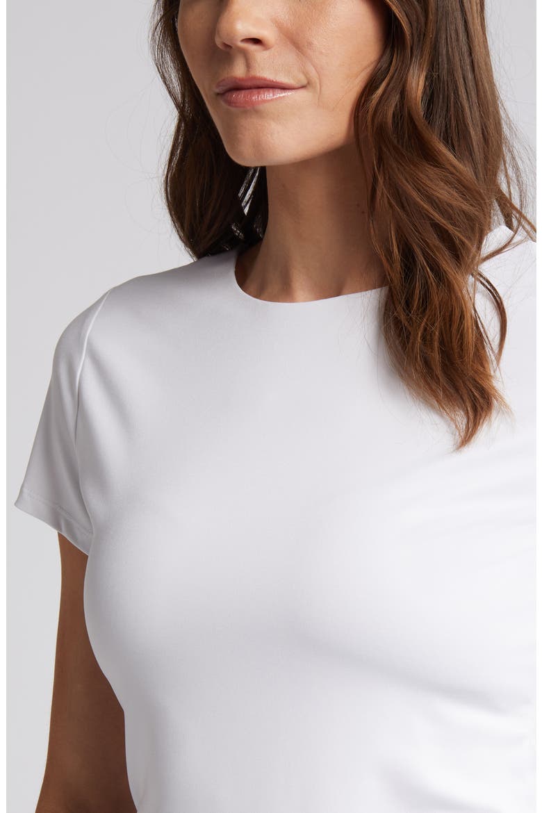 Essential Compression T-Shirt, Alternate, color, BRIGHT WHITE