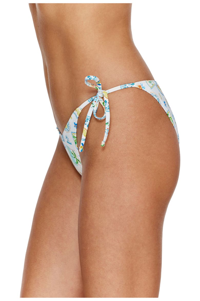 Capri Vibes Side Tie Bikini Bottom, Alternate, color, White