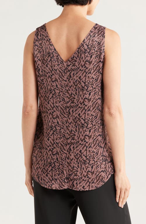 Nordstrom Double V-neck Tank In Brown