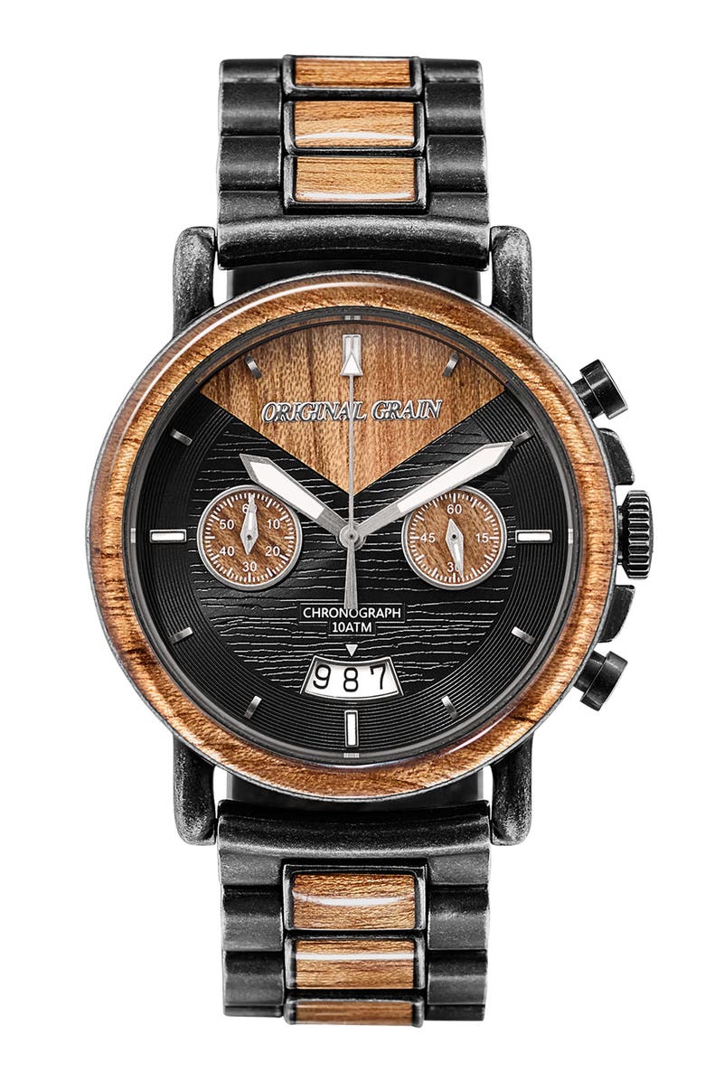 Original Grain Alterra Chronograph Bracelet Watch, 44mm, Main, color, 