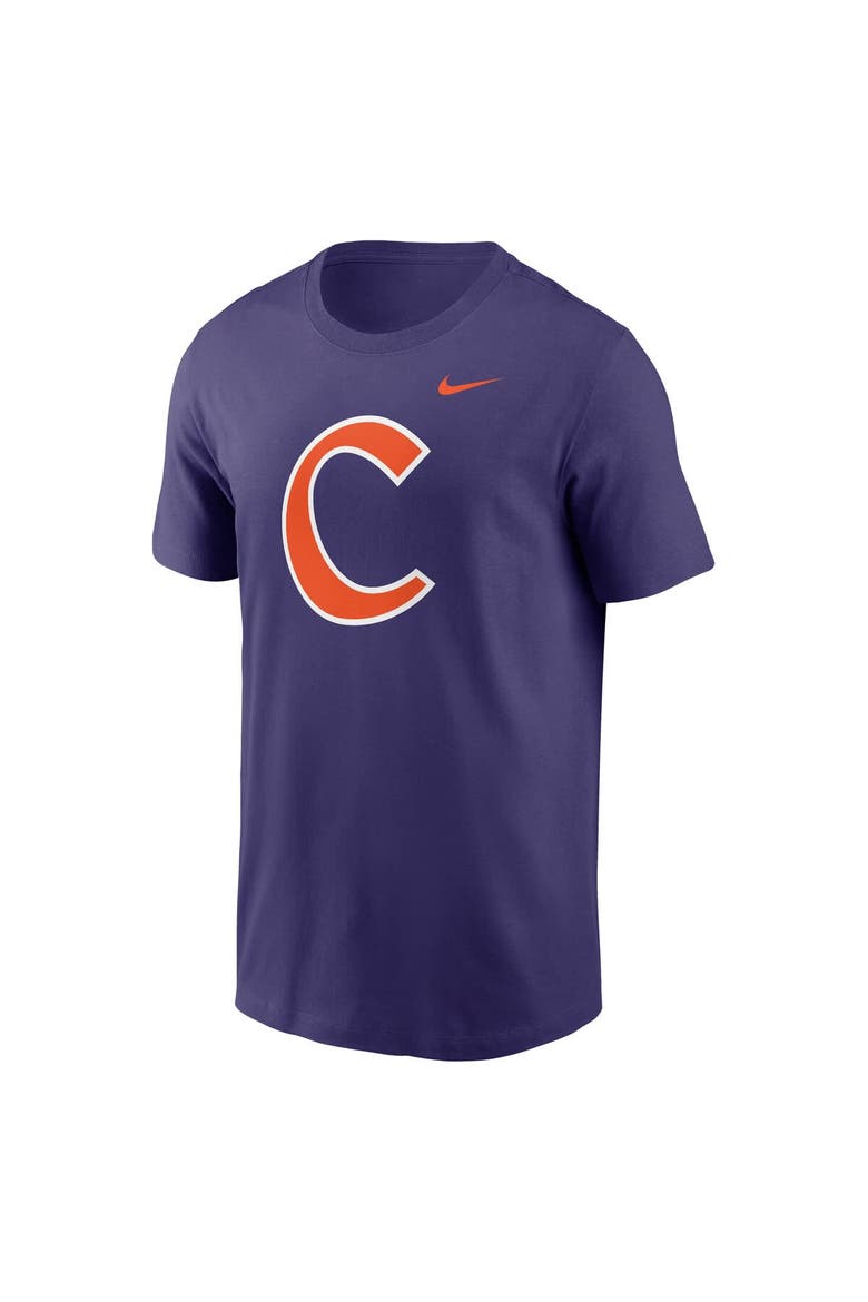 Men's Nike Purple Clemson Tigers Baseball Logo T-Shirt, Alternate, color, Purple