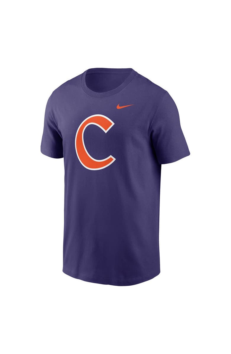 Nike Men's Nike Purple Clemson Tigers Baseball Logo T-Shirt, Alternate, color, Purple