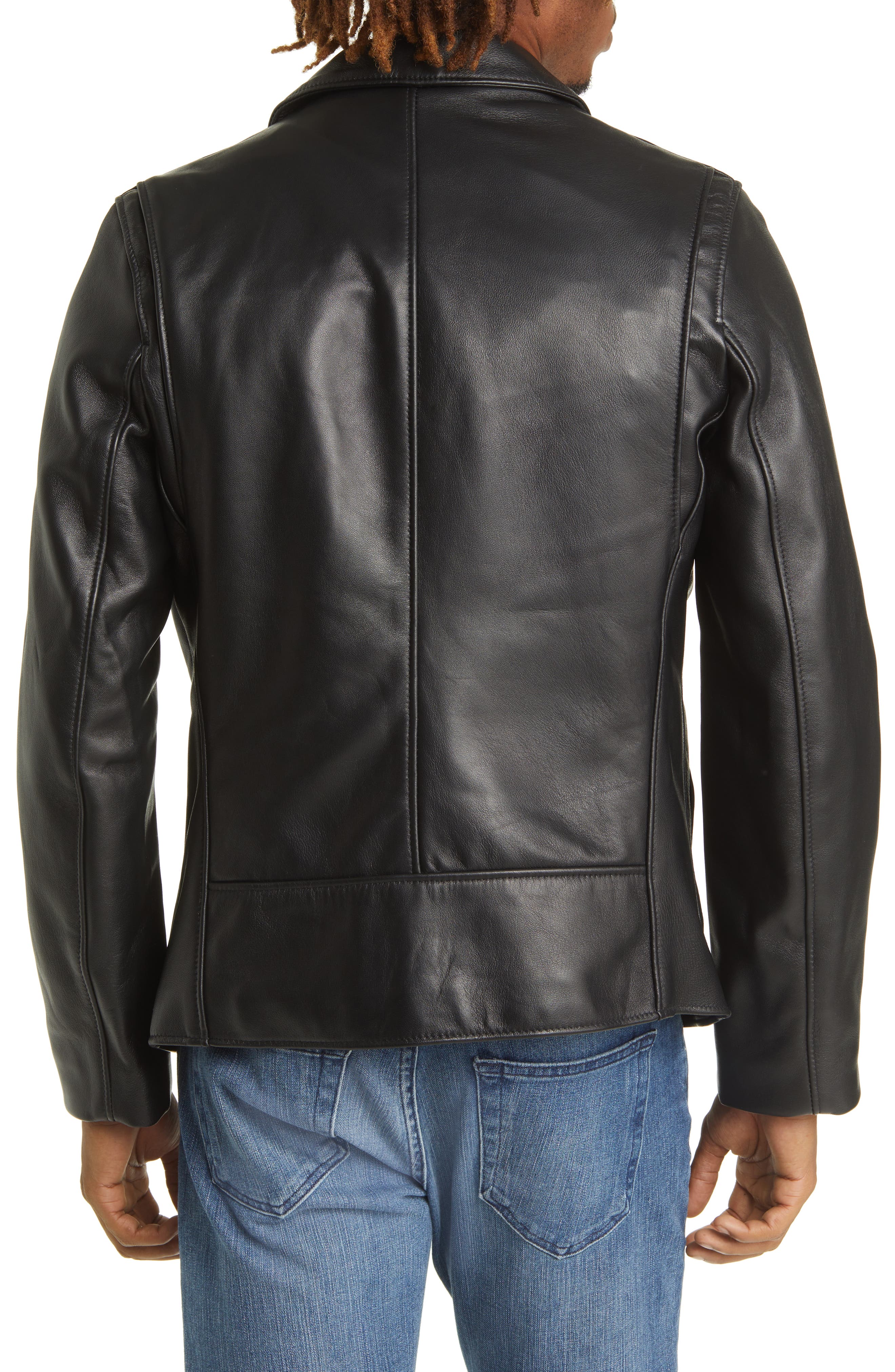Men's Waxy Leather Delivery Jacket - image 2