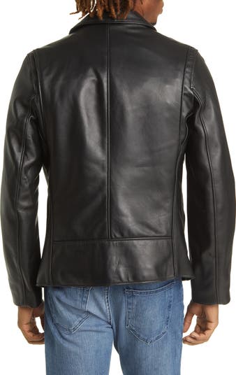 Men's Waxy Leather Delivery Jacket