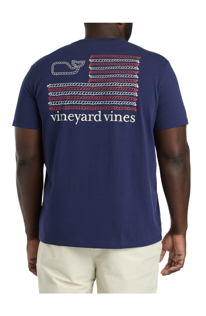 vineyard vines Big & Tall Rope Flag Graphic Tee, Alternate, color, 