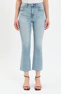 DAZE Shy Girl High Waist Crop Flare Jeans