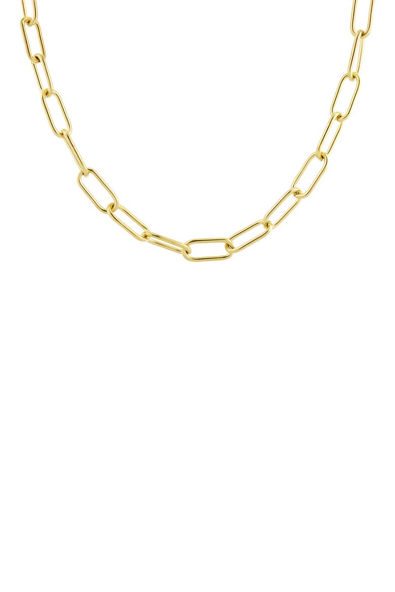 Gender Inclusive Paperclip Chain Necklace, Main, color, GOLD