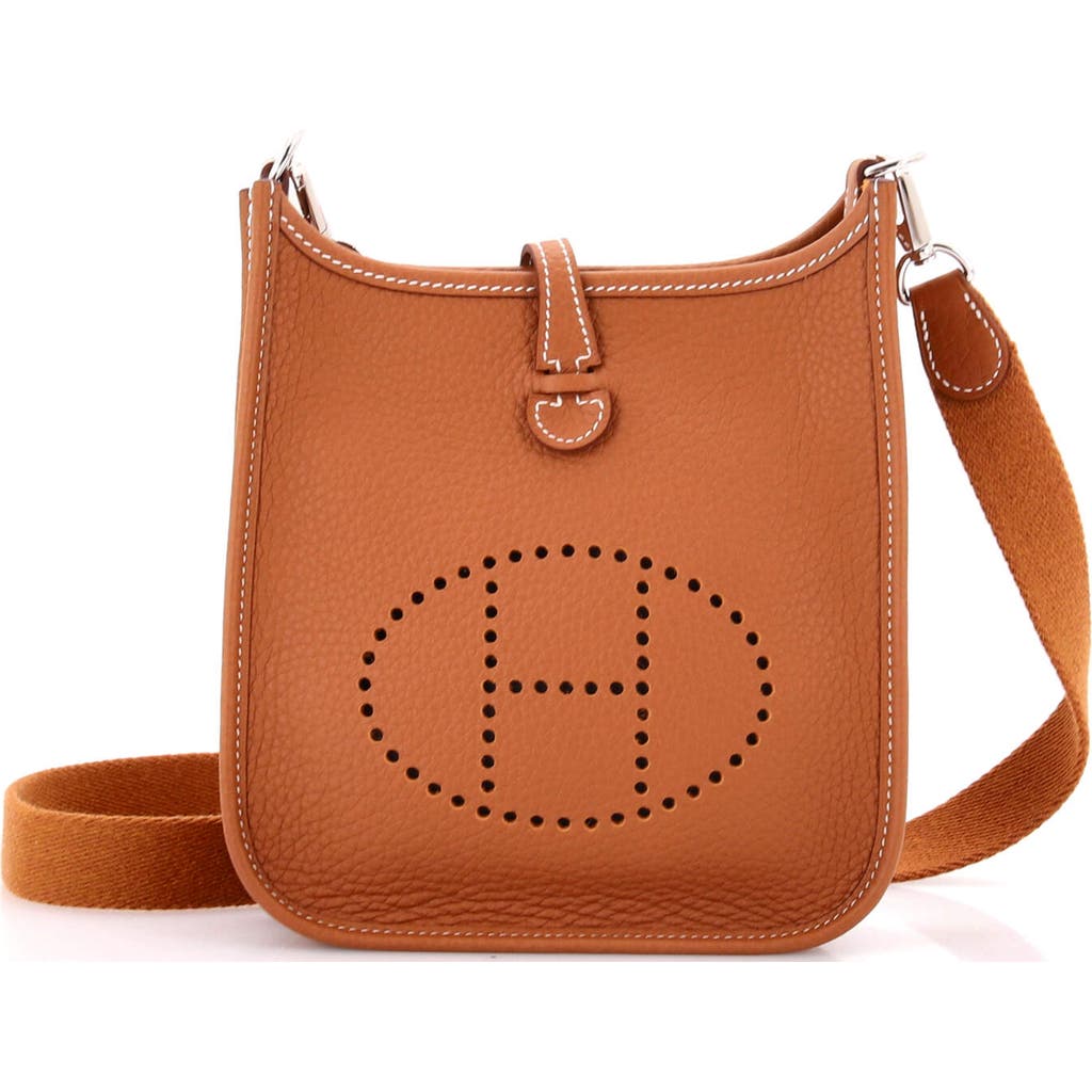 Pre-owned Hermes Hermes Evelyne Bag Gen Iii Clemence Tpm In Gold