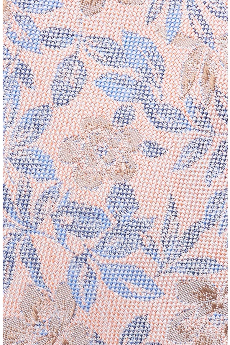 Brice Floral Silk Tie, Alternate, color, ORANGE