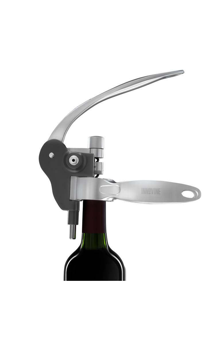 Horizontal Lever Corkscrew, Alternate, color, Black
