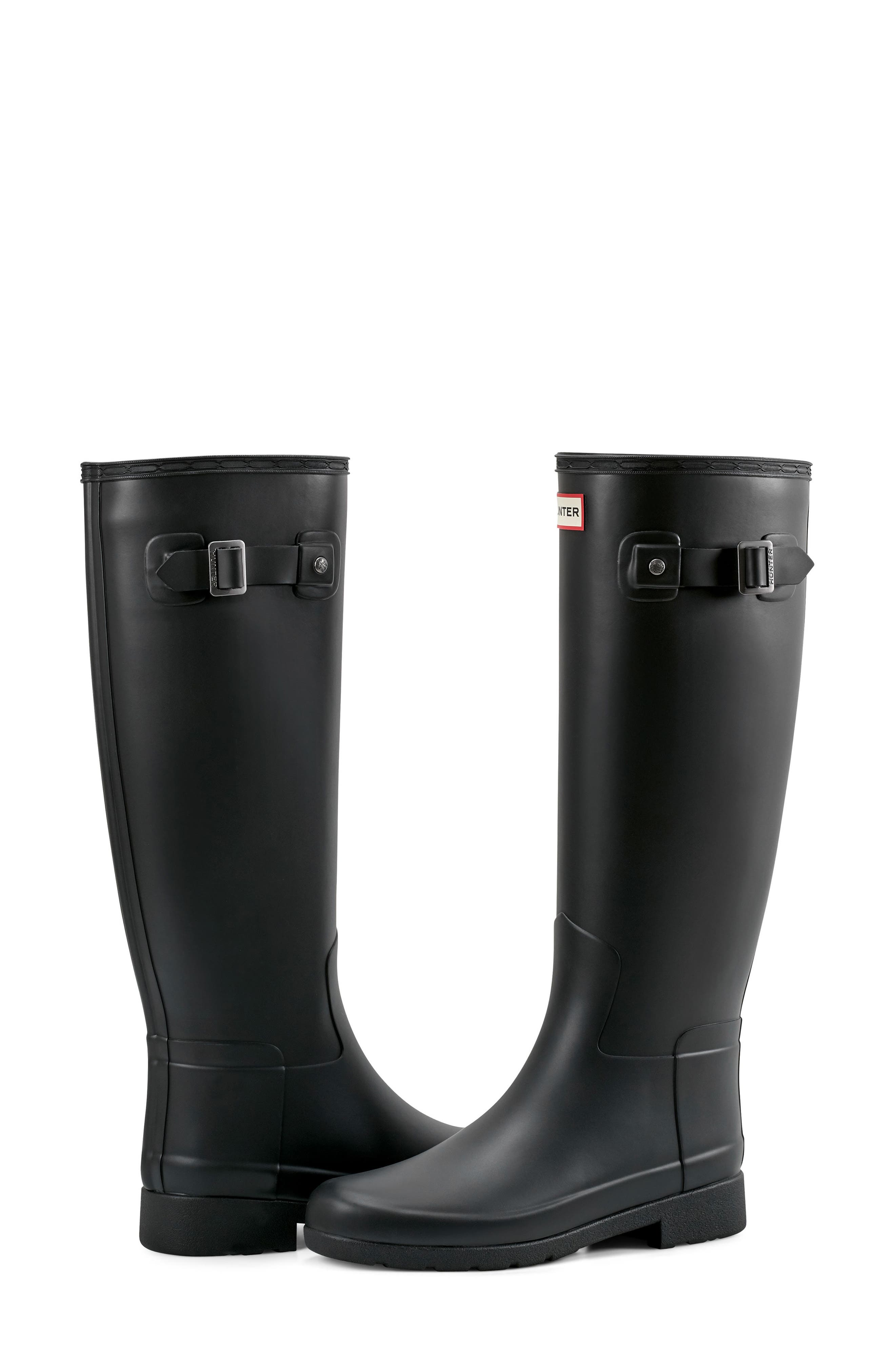 Hunter Refined Tall Waterproof Rain Boot, Alternate, color, 