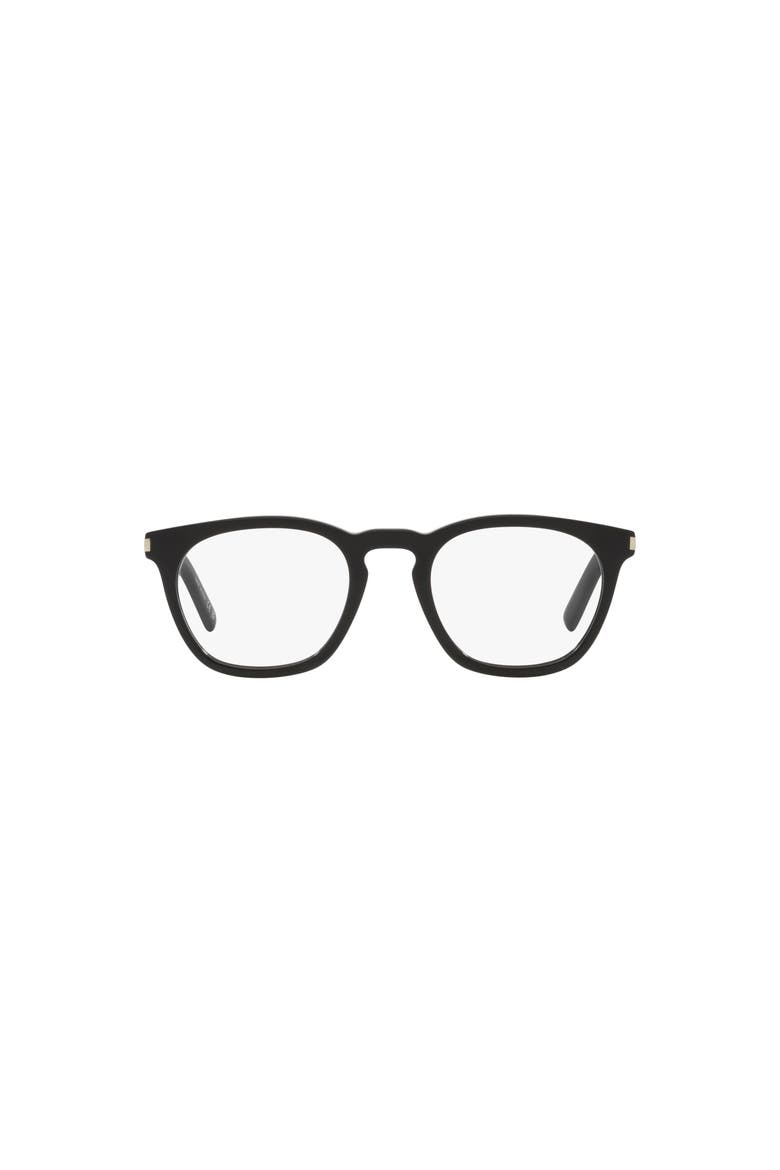 50mm Round optical glasses, Alternate, color, Black
