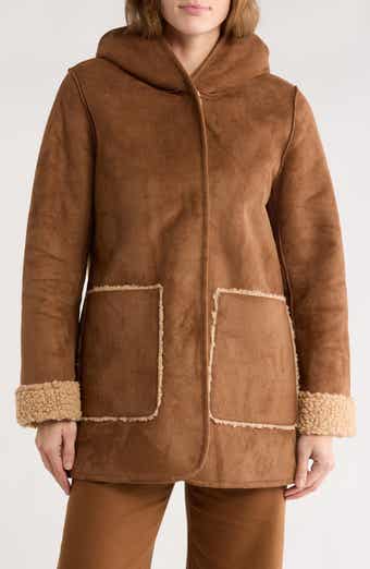 Lucky Brand Missy Faux Shearling Coat