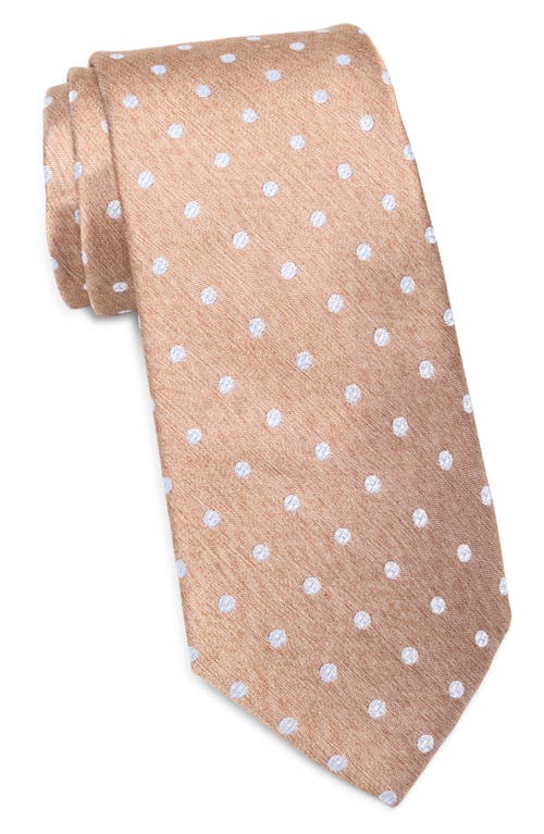 Nordstrom Batson Neat Dot Silk Tie In Taupe