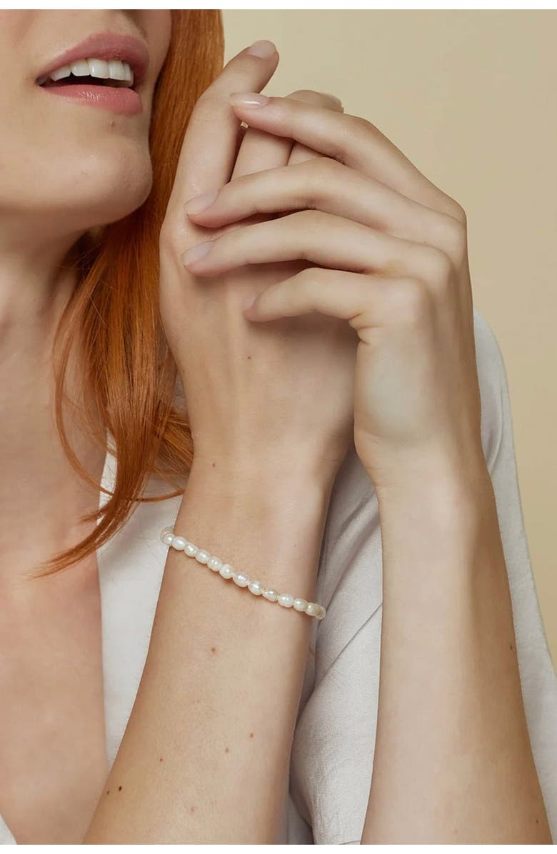 Bearfruit Jewelry Memories Cultured Pearl Bracelet, Alternate, color, Gold