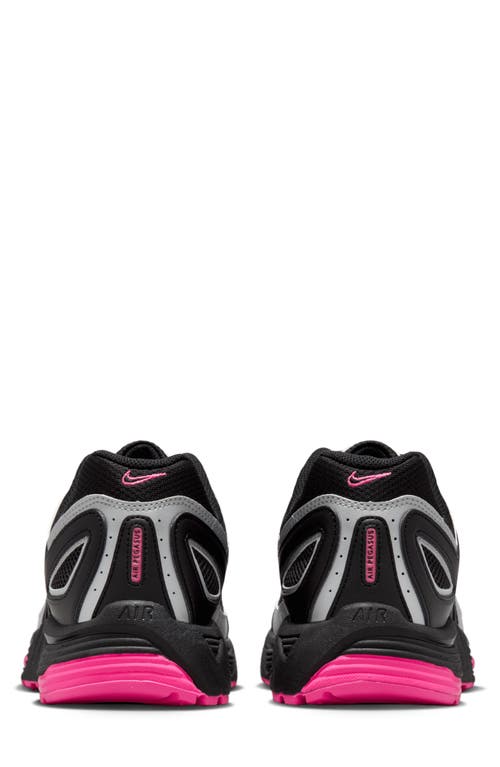 Nike Mens Black Fire Red Fierce Pi Air Peg 2k5 Brand-tab Mesh And Leather Low-top Trainers In Black