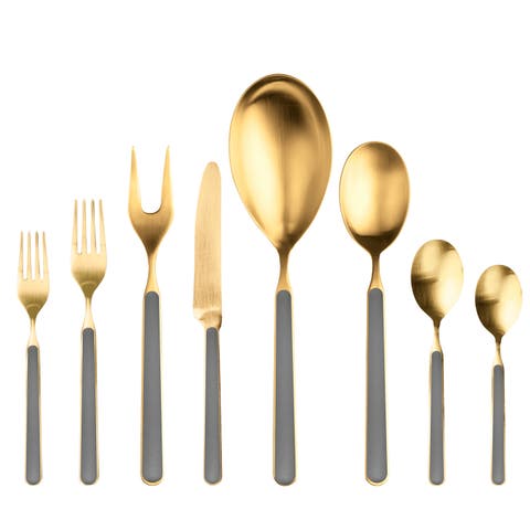 Fantasia Ice Gold Flatware Set - 43 Pieces