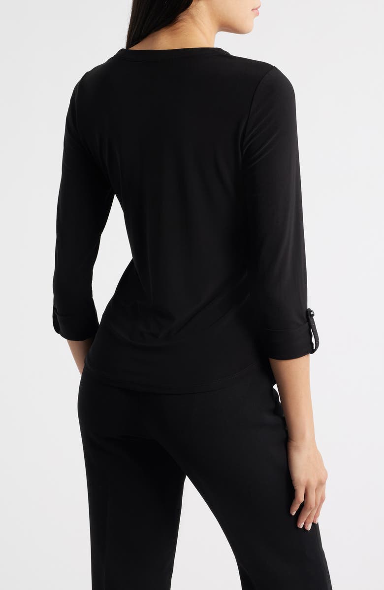 AK ANNE KLEIN Heat-Set Top, Alternate, color, Anne Black