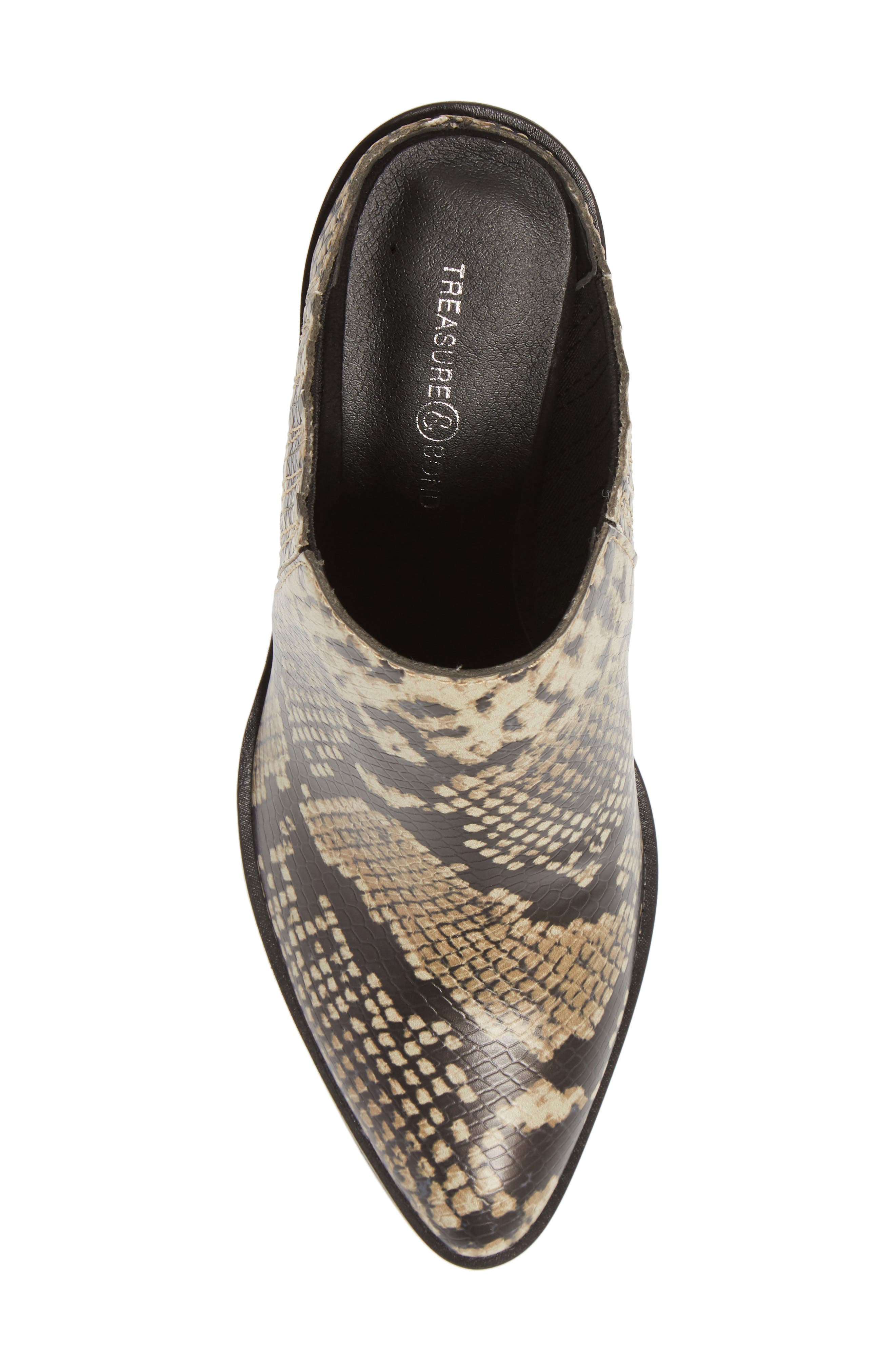 Harlowe Mule, Alternate, color, NATURAL SNAKE FAUX LEATHE